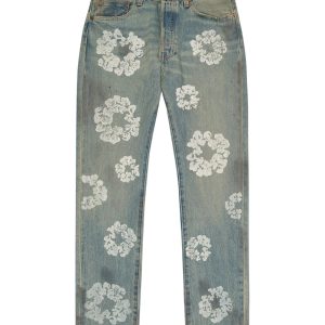 Denim Dirty Wash Wreath 501 Light Wash