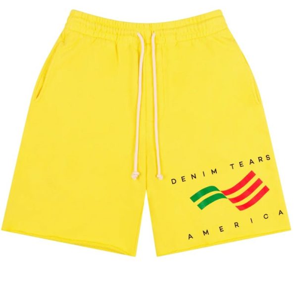 Denim Tears America Sportswear Shorts Yellow