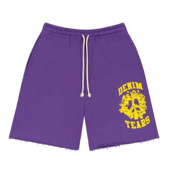 Denim University Sweat Shorts Purple