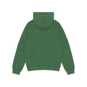 Embroidered Logo Hoodie Green