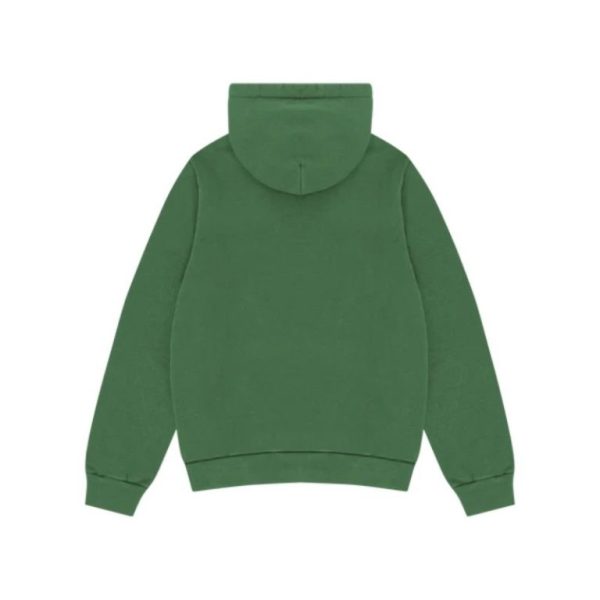 Embroidered Logo Hoodie Green