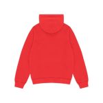 Embroidered Logo Hoodie Red