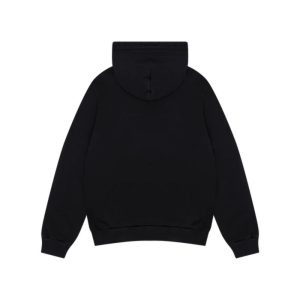 Embroidered Logo Hoodie black