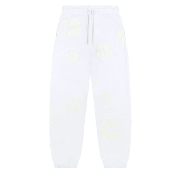 Mono Cotton Wreath Sweatpants White