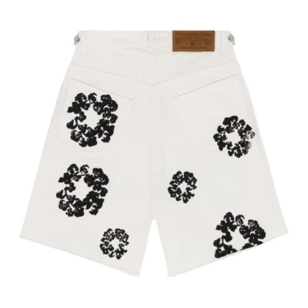 The Cotton Wreath Jean Short White